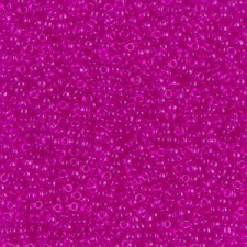 Miyuki rocailles Perlen 15/0 - Dyed transparent fuchsia 15-1310